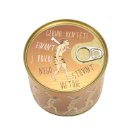 Marškinėliai skardinėje su užrašu, Geriau Kentėti Einant Į Priekė Negu Stovint Vietoje, Urvinis