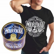 Marškinėliai skardinėje. MEISTRAS Marškinėliai skardinėje. MEISTRAS