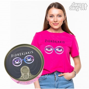 Marškinėliai skardinėje. ŽIŪRĖK Į AKIS