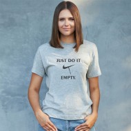 Marškinėliai Su Užrašu, Just Do It Empty