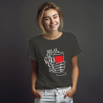 Marškinėliai "RELAX DĖL VYNO" 