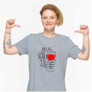 Marškinėliai "RELAX DĖL VYNO"  Marškinėliai "RELAX DĖL VYNO"