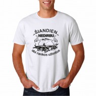 Marškinėliai Žvejui su Užrašu, Šiandien Nedirbu Abi Rankos Užimtos