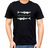 Marškinėliai Su Žuvų piešiniu Ir Užrašu, Sezonas
