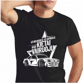 Marškinėliai "KIETAI VAIRUOJU"