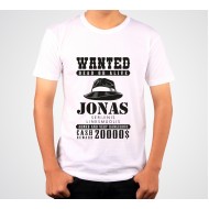 Marškinėliai su užrašu Jonui