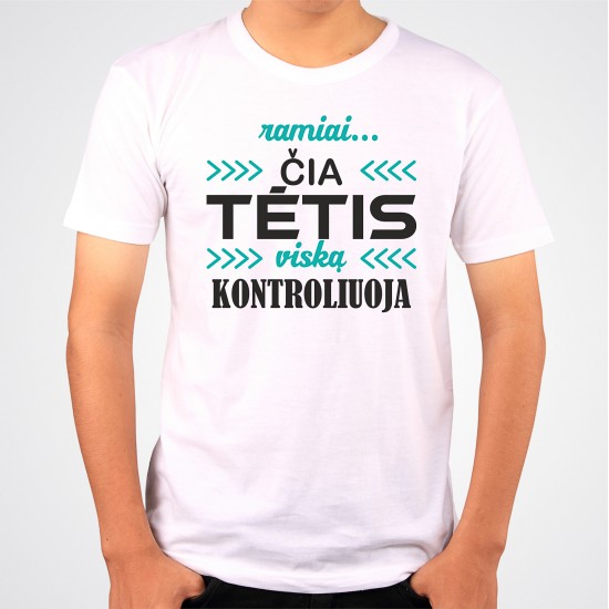 Marškinėliai "Tėtis kontroliuoja"B 190mq