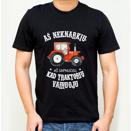 Marškinėliai "Traktorių vairuoju" 